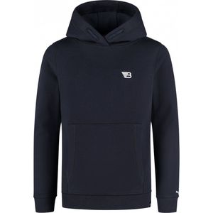 Ballin Amsterdam - Jongens Slim fit Sweaters Hoodie LS - Dark Blue - Maat 8