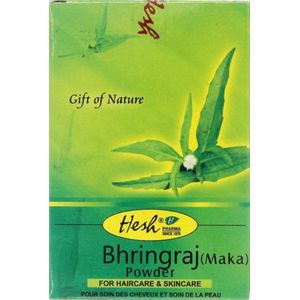Haar- en huidmasker Bhringraj (Maka), 100% natuurlijk, Hesh, 50 gram