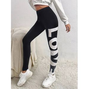 Sportlegging Dames - De beste shaping leggings die je billen liften- Yogalegging - Billen Lifting legging - Legging Zwart / Wit- Maat M
