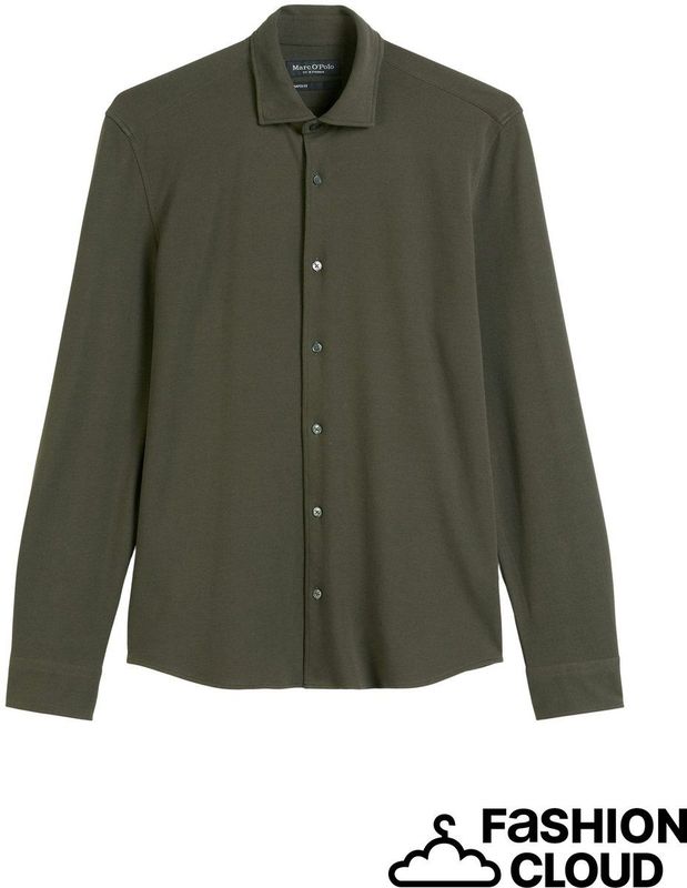 Marc O'Polo - Overhemd - Marine - Lange Mouw - Regular Fit