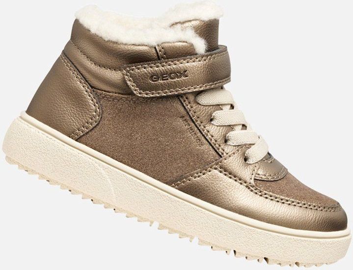 GEOX - Theleven - Hoge Sneakers - Kastanje Kleur - Gevoerd