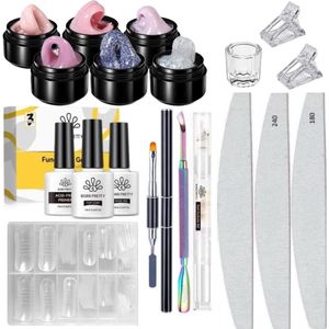 Born Pretty - Builder gel - Set - HEMA-vrij - Buildergel - Builder gel nagels - Builder gel set - Builder gel gel nagels - Gelnagels - Gel nagels - Gel voor nagels - Hard gel - Polygel