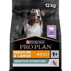 Pro Plan Graanvrij Medium & Large Adult Sensitive Digestion - Hondenvoer Droogvoer - Kalkoen - 12 kg