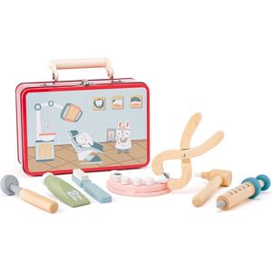 Woody tandarts set in koffer 91982 - Houten Speelgoed - Rollenspel