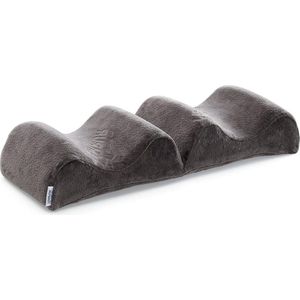 Beenkussen Grey Velours - Orthopedisch Kniekussen - 20 x 27 x 20 cm