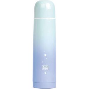 Saro Thermosfles Galaxy Rvs 500 Ml Mintgroen/blauw