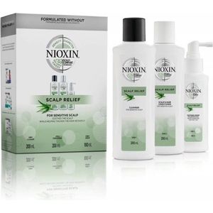 Nioxin - Scalp Relief - 3-delige Verzorgingsset - Voor Gevoelige Hoofdhuid