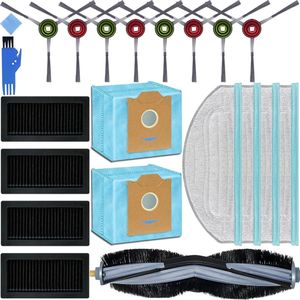 Replacement Parts Accessories Yeedi CC-Cube Robot Vacuum Cleaner - Main Roller Brush, Side Brushes, HEPA Filters, Mop Pads, Dust Bags, Cleaning Tool