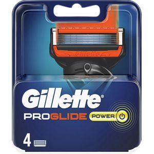 Gillette Fusion ProGlide Power Scheermesjes - Verpakking van 4 Scheermesjes