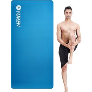 Yogamat gymnastiekmat 190x90cm NBR 15mm dikke sportmat fitnessmat antislip trainingsmat voor yoga aerobics pilates