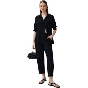 Trendyol - Aerobin-Pak - Grijs - Geweven Overhemd-Broek