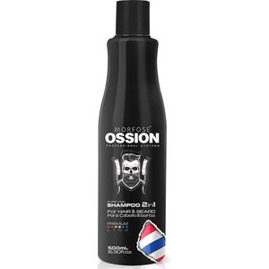 Ossion Premium Barber Zuiverende Shampoo 2in1 Voor Haar en Baard 500ml
