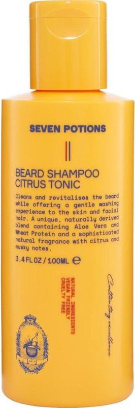Seven Potions - Baardshampoo - Citrus Tonic - 100 ml - Milde Reinigende Baardshampoo