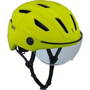 BBB Cycling Move Faceshield Transparant E-bike Helm - Speed Pedelec Helm - Elektrische Fiets - Snorfiets - Neon Geel - Maat M - BHE-57