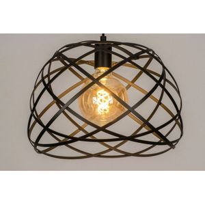 Lumidora Hanglamp 73264 - MAYA - E27 - Zwart - Metaal - ⌀ 38 cm