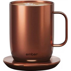 Ember Mug² Coffee Mug - Smart Mug met Mobiele App - Cup Warmer - Thermo Mok met Instelbare Temperatuur - Krasbestendige Theemok & Koffiemok - Cadeau voor Koffieliefhebbers - 414ML - Koper