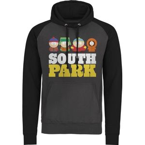 South Park Baseball Hoodie Dark-Grey-Black-S