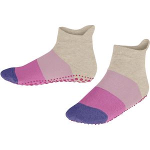 FALKE - Colour Block - Huissokken - Beige - Noppen op de Zool - Kinderen