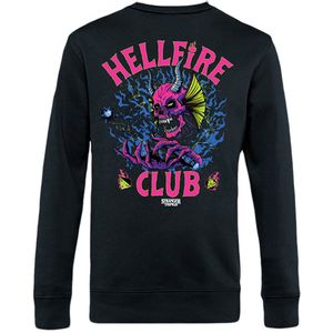 Stranger Things Pink Hellfire Club Heren Sweatshirts - zwart - S