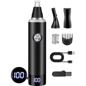 Dailysuppliess Neustrimmer Mannen - Bodygroomer - Scheerapparaat - Oortrimmer - Zwart