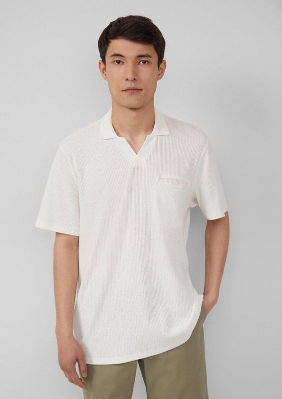 Poloshirt - Wit - Regular Fit - Korte Mouwen - Polokraag