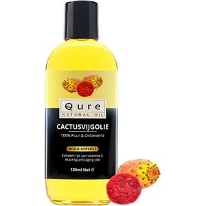 Cactusvijgolie 100ml | 100% Puur & Onbewerkt | Prickly Pear Seed Oil | Sterkste Anti-Rimpel Olie | NU betaalbaar
