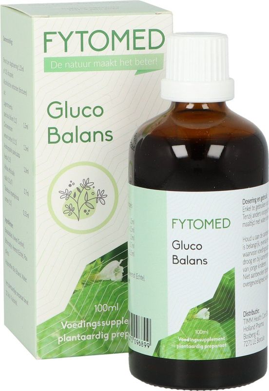 Fytomed - Gluco Balans - Tinctuur - Biologisch - Vijf Kruiden Combinatie
