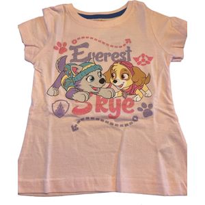 Paw Patrol Meisjes Shortama Skye en Everest Roze Maat 116