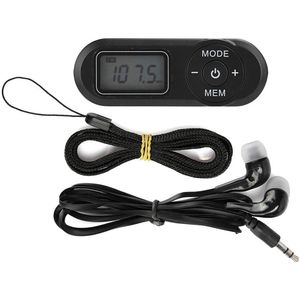 Azomor® Compacte en draagbare FM-radio met LCD-scherm voor muziek onderweg