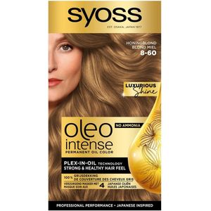 SYOSS - Oleo Intense 8-60 Honing Blond - Haarverf - Zonder Ammoniak - Grijsdekking - Langdurige Kleur - 1 stuk