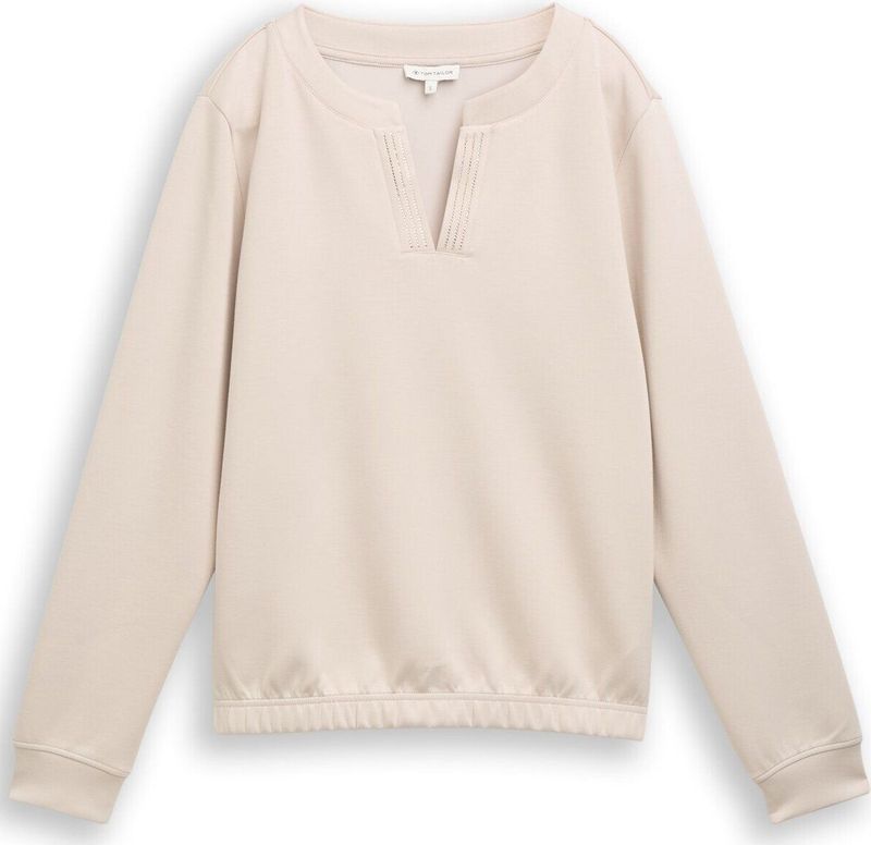 Tom Tailor Scuba-sweatshirt met strass-steentjes