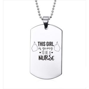 Ketting RVS - This Girl Is Going To Be A Nurse