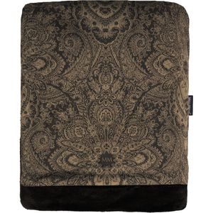 Melli Mello - Luxe Plaid - Bruin-groen - 130x170 cm - Flanel Fleece Deken