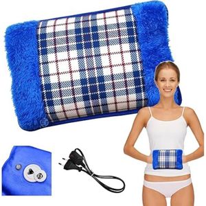 Equivera Elektrische Kruik - Elektrische Kruik - Warmtekussen - Buikverwarmer - Kruik voor in Bed- Warmwaterkruik