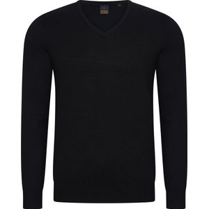 Mario Russo Ronde Hals Pullover - Trui Heren - Sweater Heren - Zwart - L