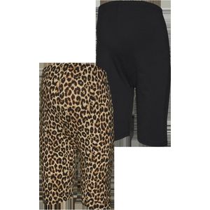 MAMA.LICIOUS MLEMMA AOP JRS BIKER SHORTS 2-P E. A. Dames Broek - Maat M