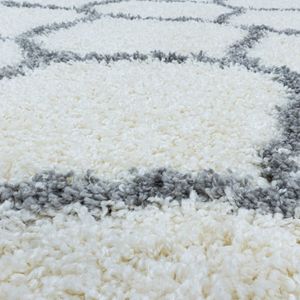 Tapijtenloods Opera Soft Shaggy Rond Hoogpolig Vloerkleed Cream- 120 CM ROND