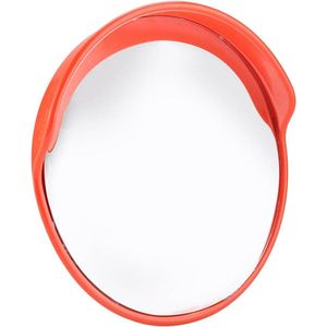 30cm Groothoek Convexe Verkeersspiegel PC PE 130 Graden - Ronde Dodehoekspiegel voor Opritten, Magazijnen en Fabrieken - Met Montageaccessoires