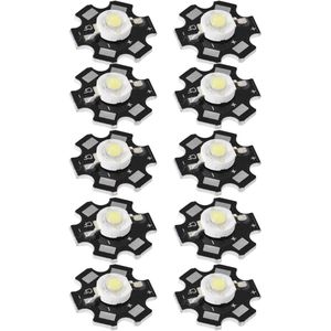 10 stuks ultraheldere LED-chip 3V krachtige lichtgevende diodechips SMD DIY-lichtkralen voor plafondlamp downlight zaklamp tafellamp wit licht 6500K 1W