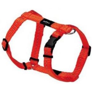 Rogz For Dogs Snake Hondentuig - Oranje - 16 mm x 32-52 cm