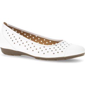 Gabor - Ballerina - Wit - Nubuck