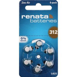 Renata 312 - PR41 Hoorbatterijen 60 Stuks