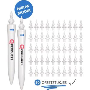 2 x Qproducts Oorsmeer Verwijderaar Inclusief 50 Opzetstukken - Oorreiniger - Oorsmeerverwijderaar Spiraalvormig - q grips - qgrips - Oor Schoonmaken - Oorlepel - Ear cleaner - Earscratcher