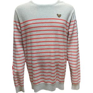 PME legend Overhemd - Grijs/rood - maat XXL