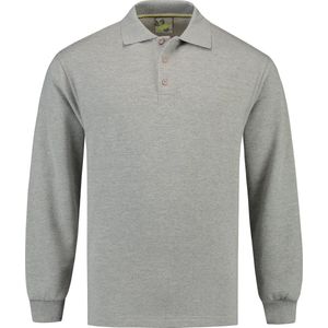 Lemon & Soda Lem3213 L&s Sweater Polo Open Hem Grey Heather S Him Grey Heather S HIM