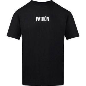 Patrón Wear - T-shirt - Oversized Brand T-shirt Black/White - Maat XS