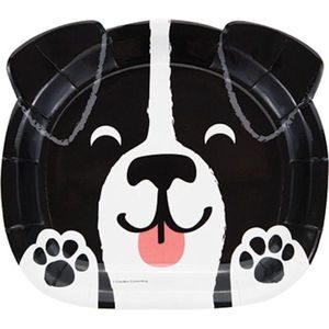 Dog Party Shape borden 23cm | 8 stuks