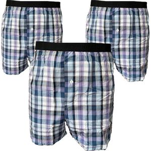 Embrator mannen Boxershorts 3-stuks geruit maat XXL