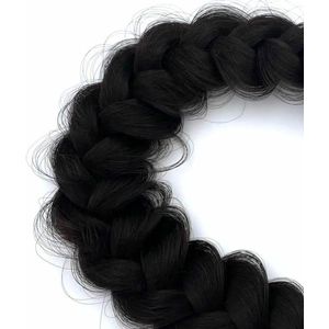 HairOlicious - Fluffy Braid - Haarband - Chocolate