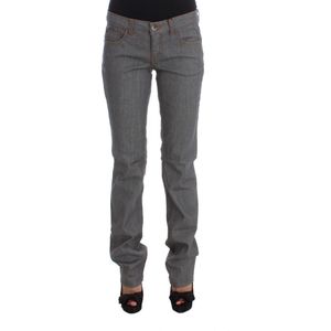 Jeans van grijs katoen met normale pasvorm